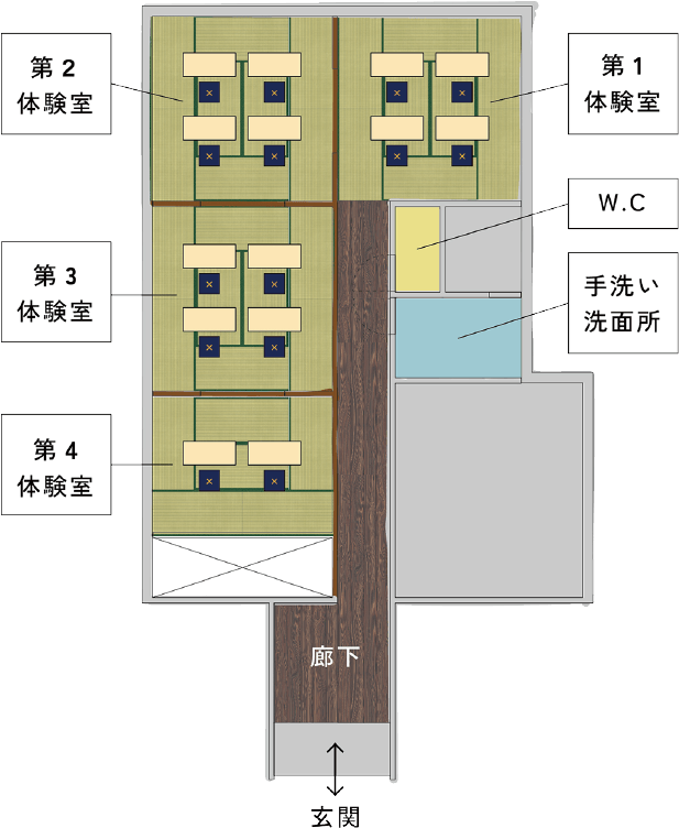 工房の案内図